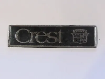 Vintage Crest Cadillac Frisco Texas Metal Dealer Badge Emblem Trunk Tag Logo TX • $34