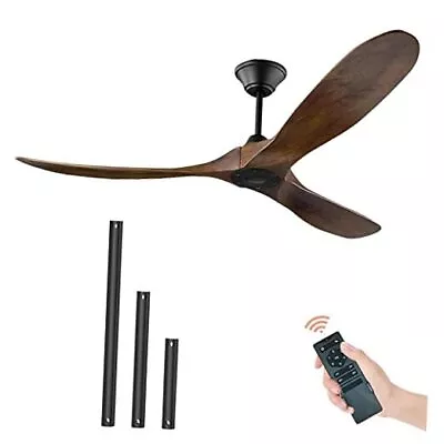  70'' Large Outdoor Ceiling Fan No Light Rustic Ceiling Fan Without Light  • $350.80