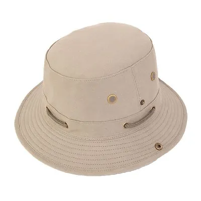 Quality Cotton Short Brim Safari Hat With Clip Studs. 3 Colours  Fast Post  • £11.95