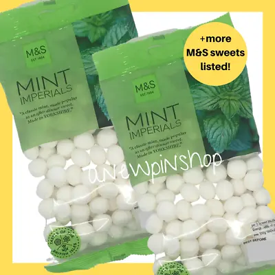 M&S Mint Imperials Sweets After Dinner Peppermint 2x 225g Bags Marks Vegetarian • £10.95