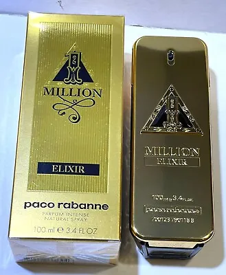 1 Million Elixir By Paco Rabanne 3.4 Oz (100ml) Parfum Intense Spray For Men NIB • $104.95