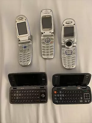 LG Voyager VX10000 - Black ( Verizon ) Keyboard Cell Phone - Rare Lot Of 5 • $77.90