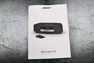 New Bose Wave Radio III Guide Operating Instructions Manual • $15.99