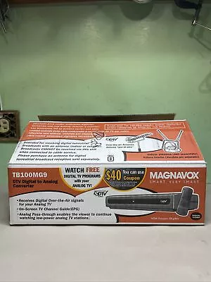 Magnavox DTV Digital To Analog Converter TB100MG9 – Open Box Tested And Works • $29.90