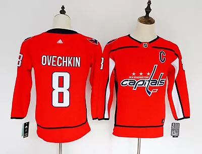 Men's Washington Capitals Alexander Ovechkin #8 Red Jersey • $40.99