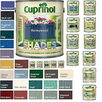 Cuprinol Garden Shades Paint Outdoor Furniture Decking Fence Paints All Colours • £20.49