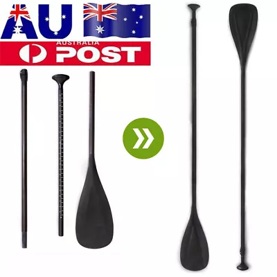 Premium 3-Piece SUP Paddle Carbon Fiber Adjustable Oar Stand Kayak Canoe Boards • $89.95