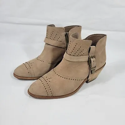 Vince Camuto Dorintina Ankle Boots Booties Women Size 7.5 Studded Zip Almond Toe • $20.39