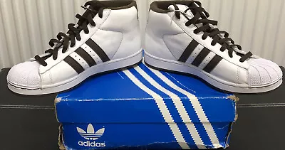 £99.99 • Buy Vintage 2004 Adidas Pro Model 2 Size UK9 BNIB!!!!!White/Chocolate!!!!Super Rare!