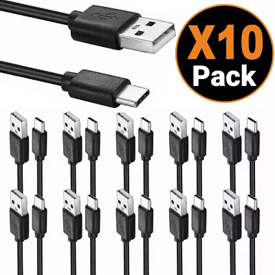 10x Type C To USB-A Fast Charge Cable Cord Charging Quick Charger Bulk Wholesale • $7.99