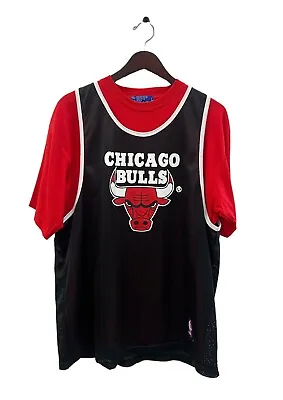 Vintage Chicago Bulls Starter Jersey Shirt Mens Size Large 90s • $40