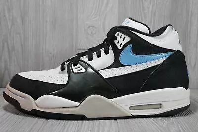 (5/10 Fair Cond) Vintage 2007 Nike Air Flight 89 White Blue Black Men's Size 12 • $58.49