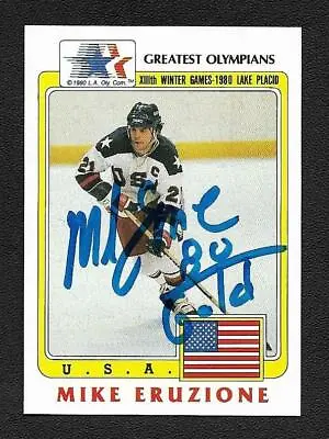 Mike Eruzione Signed Auto 1983 Greatest Olympians USA Hockey Card - 1980 Gold • $92.99