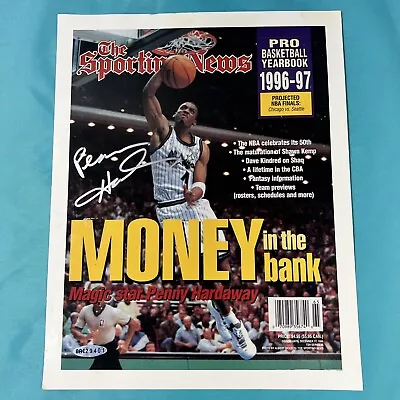 🔥 NBA Anfernee Hardaway Signed Photo UDA  Money In The Bank  Penny Hardaway HOF • $89.95