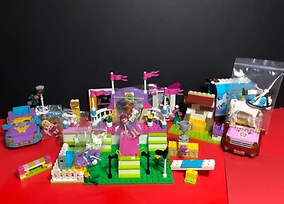 Lego Friends Lot - 4 Sets - Dog Show Horse Trailer Convertible Karate Class • $54.99