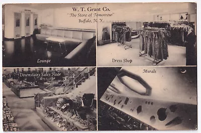 Buffalo W.t. Grant Company Lounge Dress Shop Sales Floor & Murals Circa 1938. • $7.99