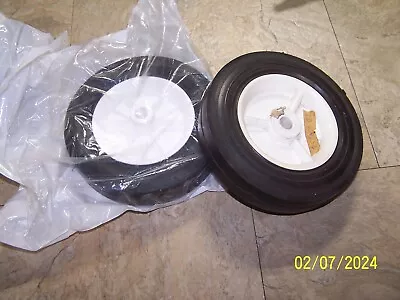 Vintage Lawn Boy Mower Front Wheel Set 678636 - 6  White Wheels & Tires New • $25.99