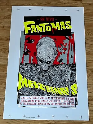 Frank Kozik Melt Banana Fantomas Seattle 2004 Original Poster Concert Proof • $700