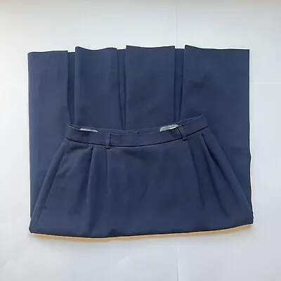 Vintage United Airlines Ladies Back Pleat Uniform Skirt - Size 10 1993 Navy Blue • $25