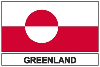 Sticker Flag Kn Greenland • $1.86