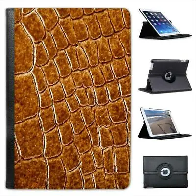 Crocodile Skin Folio Leather Case For IPad Mini & Retina • £11.99