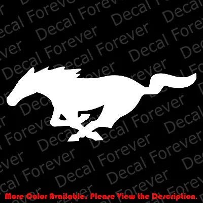 MUSTANG  Running Horse Vinyl Racing Decal Car Window/Pony Die Cut Sticker FD001 • $1.99