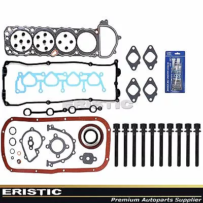 Full Gasket Set W/ Head Bolts Kit For 95-98 2.4L NISSAN 240SX DOHC 16V KA24DE • $72