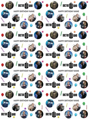 £3.99 • Buy Doctor Who Personalised Birthday Gift Wrapping Paper 3 Designs ADD NAME