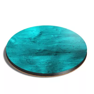 £3.99 • Buy Round MDF Coaster Teal Blue Texture Pattern #52238
