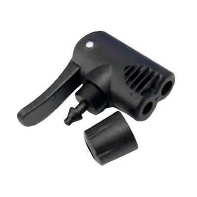 £2.99 • Buy X1 Bike Pump Head Dual Adaptor Double Valve Track Floor Foot Universal Fit Tool