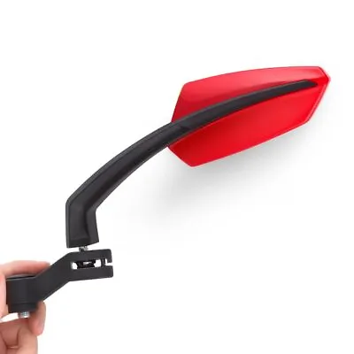 Tulip Red & Black Rear Side View Mirrors For Scooter Moped 50cc 90cc 150cc • $91.30