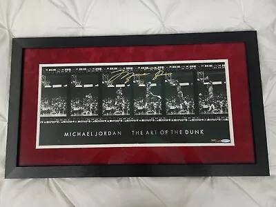 Michael Jordan “The Art Of The Dunk” Limited Out Of 323 Museum Framed Signed UDA • $5800