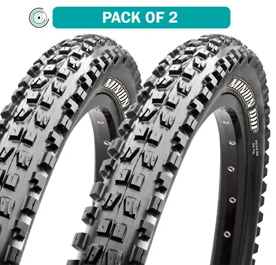 2 Pack Maxxis Minion DHF Tires 26 X 2.5 Tubeless Folding Black EXO Wide Trail • $126