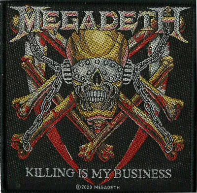 £4.99 • Buy MEGADETH KILLING IS MY BUSINESS PATCH SEW ON PATCH 10cm X 9.5cm