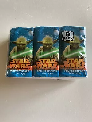 Star Wars 6 Pack Of Tissues - 10 Tissues / Pack • $4.25