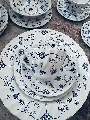 Vintage YORKTOWN Olde Staffordshire England Denmark Blue Ironstone China • $25