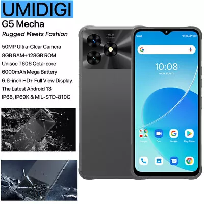 Global UMIDIGI G5 Mecha 4G LTE Rugged Smartphone Android Waterproof Mobile 128GB • $285.12