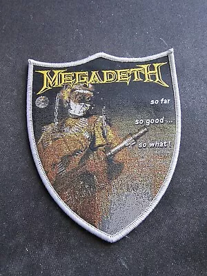 Megadeth So Far So Good So What Patch PTPP Pull The Plug Patches • $10