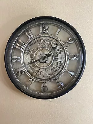 Sterling & Noble Co Large 20” Steampunk No. 9 Wall Clock Gears Industrial Works • $10