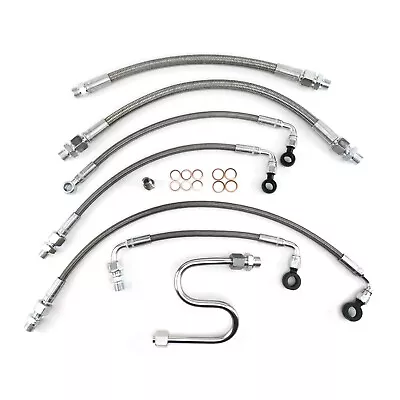 HEL Braided Turbo Oil Feed And Water Lines For Skyline R32 R33 R34 GT-R GTR RB26 • $315.67