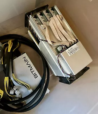 BITMAIN ANTMINER L3+ WITH PSU Scrypt Litecoin Miner Model 504M • $127