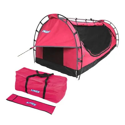 Kings Pink Deluxe Single Swag With Canvas Bag • $128.95