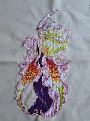 Mirabilia Completed Cross Stitch Nora Corbett Lady Catt Fairy Art Gift Handmade • £30