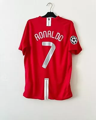 RONALDO #7  Manchester United 2008 UCL Final RETRO Soccer Jersey • $65