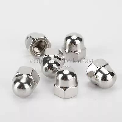 304 Stainless Steel Hex Cap Nuts Hex Acorn Nuts 6# 8# 10# 1/4 5/16 3/8 1/2 3/4 • $13.56