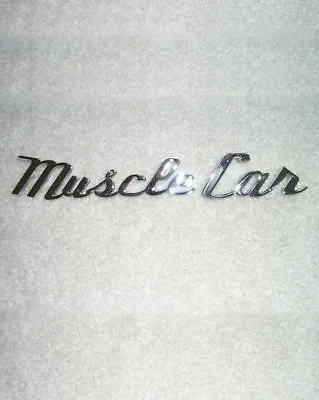 MUSCLE CAR Chrome Script Automotive Lettering Emblem • $5.99