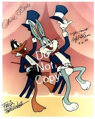 Chuck Jones Mel Blanc _ Friz Freleng Signed 8X10 Bugs Bunny Photo Rp • $9.99