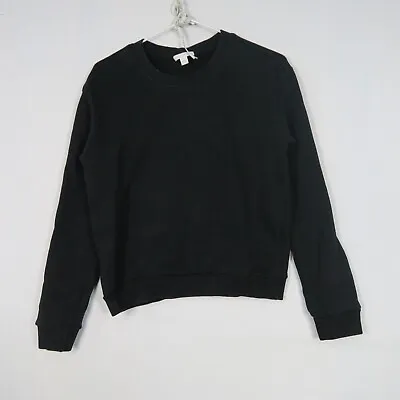 Kookai Womens Sweater Jumper Size 1 Or 10(AU) Black Crew Neck Long Sleeve • $23.99