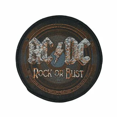 £4.99 • Buy AC/DC ROCK OR BUST CIRCULAR PATCH SEW ON PATCH 9.5cm X 9.5cm