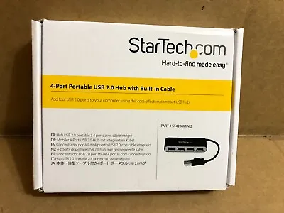 StarTech 4 Port USB 2.0 Hub With Built-in Cable ST4200MINI2 • $9.99